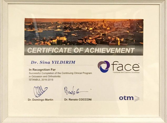 ortodontik tedavi sertifikası