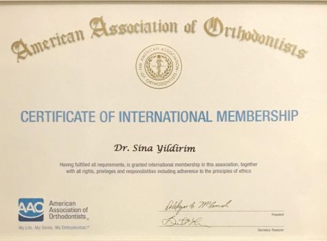 ortodontik tedavi sertifikası