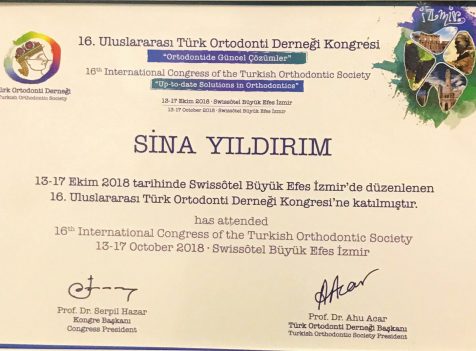 ortodontik tedavi sertifikası